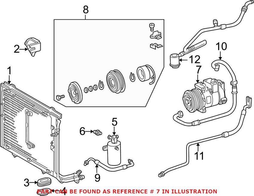 Mercedes A/C Compressor (New) 0002307611